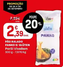 Intermarché Pão ralado panko s/ glúten porSi vivabem promoção