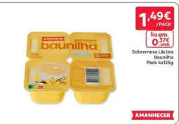Amanhecer Amanhecer sobremesa baunilha promoção