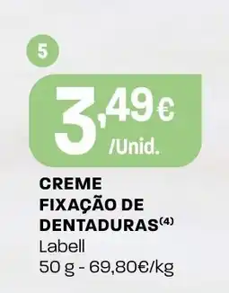 Intermarché creme fixação de dentaduras labell promoção