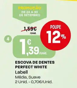 Intermarché escova de dentes perfect white labell promoção