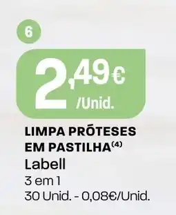 Intermarché Limpapróteses em pastilha labell promoção