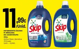 Intermarché Detergente líquido p/ máquina de lavar roupa skip active clean, sensitive promoção