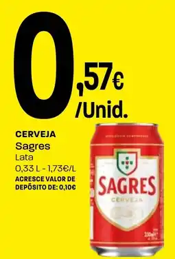 Intermarché Cerveja sagres lata promoção