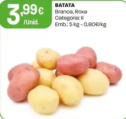Intermarché batata branca, roxa promoção