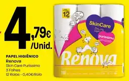 Intermarché Papel higiênico renova skin care puríssimo promoção
