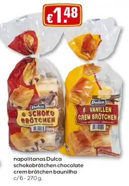 Bolama napolitanas dulca schokobrötchen chocolate crem brötchen baunilha promoção