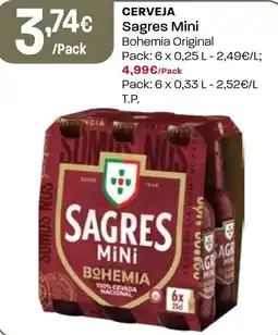 Intermarché sagres mini bohemia promoção