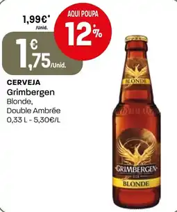 Intermarché Cerveja Grimbergen Blonde, Double Ambrée promoção