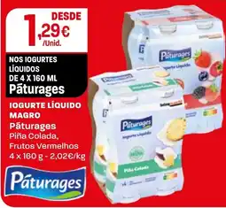Intermarché Iogurte líquido magro páturages promoção