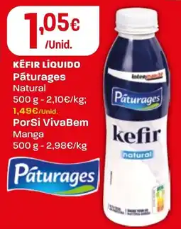 Intermarché Kefir líquido Páturages promoção