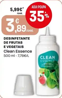 Intermarché Desinfetante de frutas e vegetais clean essence promoção