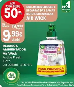 Intermarché recarga ambientador air wick active fresh kioto promoção