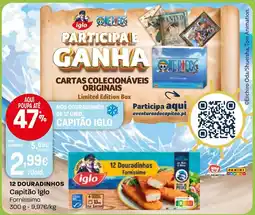 Intermarché 12 douradinhos capitão iglo forníssimo promoção