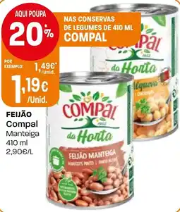 Intermarché Feijão Compal Manteiga promoção