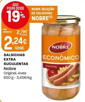 Intermarché Salsichas extra suculentas nobre promoção