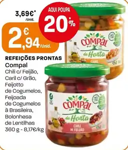 Intermarché Compal refeições prontas promoção