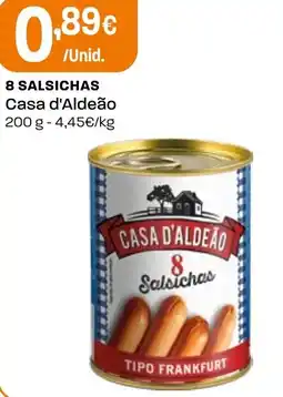Intermarché 8 salsichas casa d'aldeão promoção