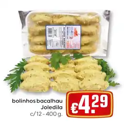 Bolama bolinhos bacalhau joledila promoção