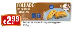 Bolama Ferraz folhados frango & vegetais promoção