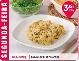 Intermarché Bacalhau C/ espinafres promoção