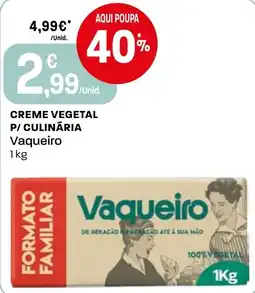 Intermarché Creme vegetal p/ culinária vaqueiro promoção