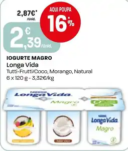Intermarché Iogurte magro longa vida promoção