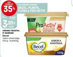 Intermarché Creme vegetal p/ barrar becel sabor a manteiga promoção