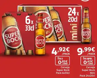 Cerveja Super Bock Pack 6x33cl