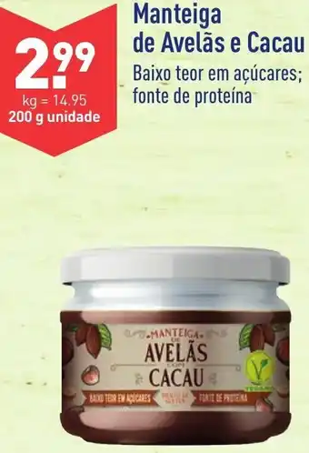 ALDI Manteiga de Avelãs e Cacau 200g promoção