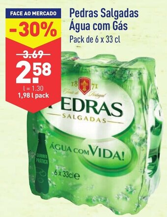 ALDI Pedras Salgadas Água com Gás 6x33cl promoção