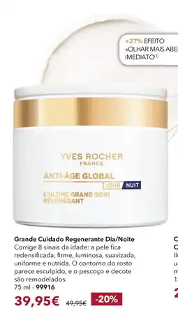 Yves Rocher yves rocher grande cuidado regenerante dia/noite promoção