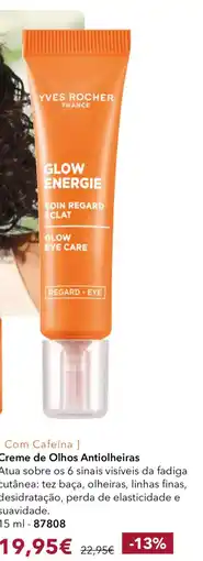 Yves Rocher Creme de olhos antiolheiras promoção