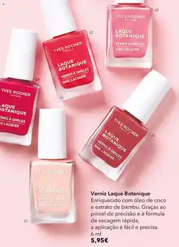 Yves Rocher Verniz Laque Botanique promoção