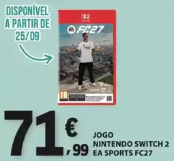 E.Leclerc jogo nintendo switch 2 ea sports fc27 promoção