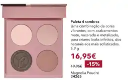 Yves Rocher Paleta 4 sombras Magnolia Poudré promoção