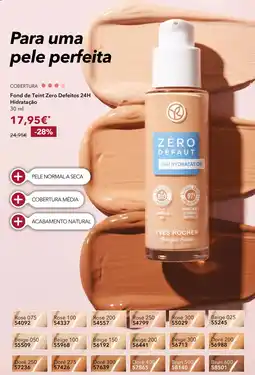 Yves Rocher Fond de Teint Zero Defeitos 24H Hidratação promoção