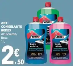 E.Leclerc anti congelante redex azul/verde/rosa promoção