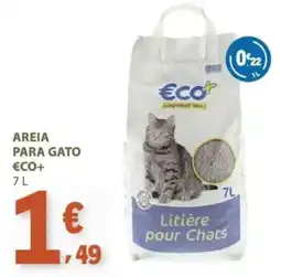 E.Leclerc Areia para gato eco+ promoção
