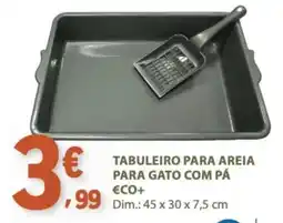 E.Leclerc Tabuleiro para areia para gato com pá eco+ promoção