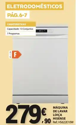 E.Leclerc máquina de lavar loiça hisense promoção