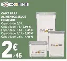 E.Leclerc Caixa para alimentos secos homeside promoção