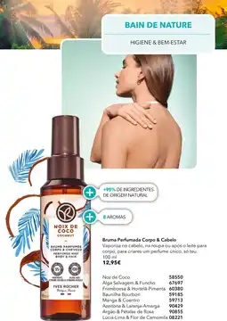 Yves Rocher Bruma Perfumada Corpo & Cabelo Yves Rocher promoção