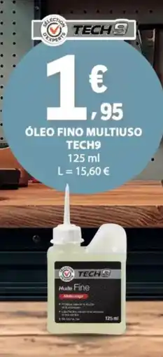 E.Leclerc Óleo fino multiuso tech9 promoção