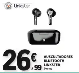 E.Leclerc Auscultadores bluetooth linkster preto promoção