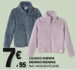 E.Leclerc Casaco sherpa menino/menina promoção
