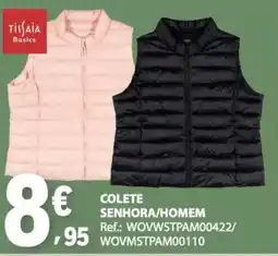 E.Leclerc Tissaia Basics colete senhora/homem promoção