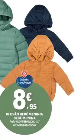 E.Leclerc Blusão bebé menino/ bebé menina promoção