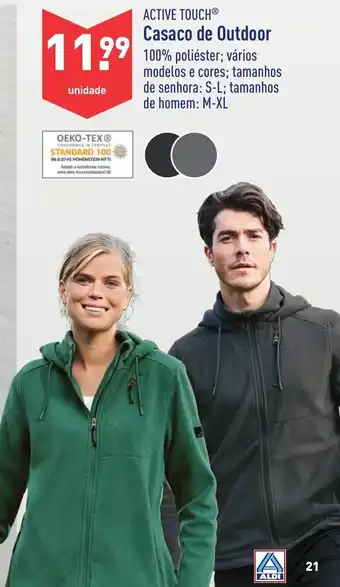 ALDI Active Touch Casaco de Outdoor M-XL promoção