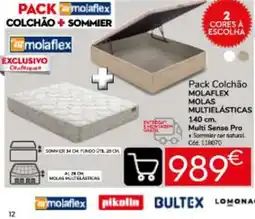 Conforama Pack colchão molaflex promoção