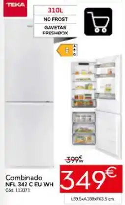 Conforama Teka combinado nfl 342 c eu wh promoção